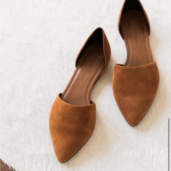 Jenni Kayne Shoes - JENNI KAYNE d’Orsay Flats in Suede Vero Cuoio in Saddle (Camel) sz 37 RARE & EUC